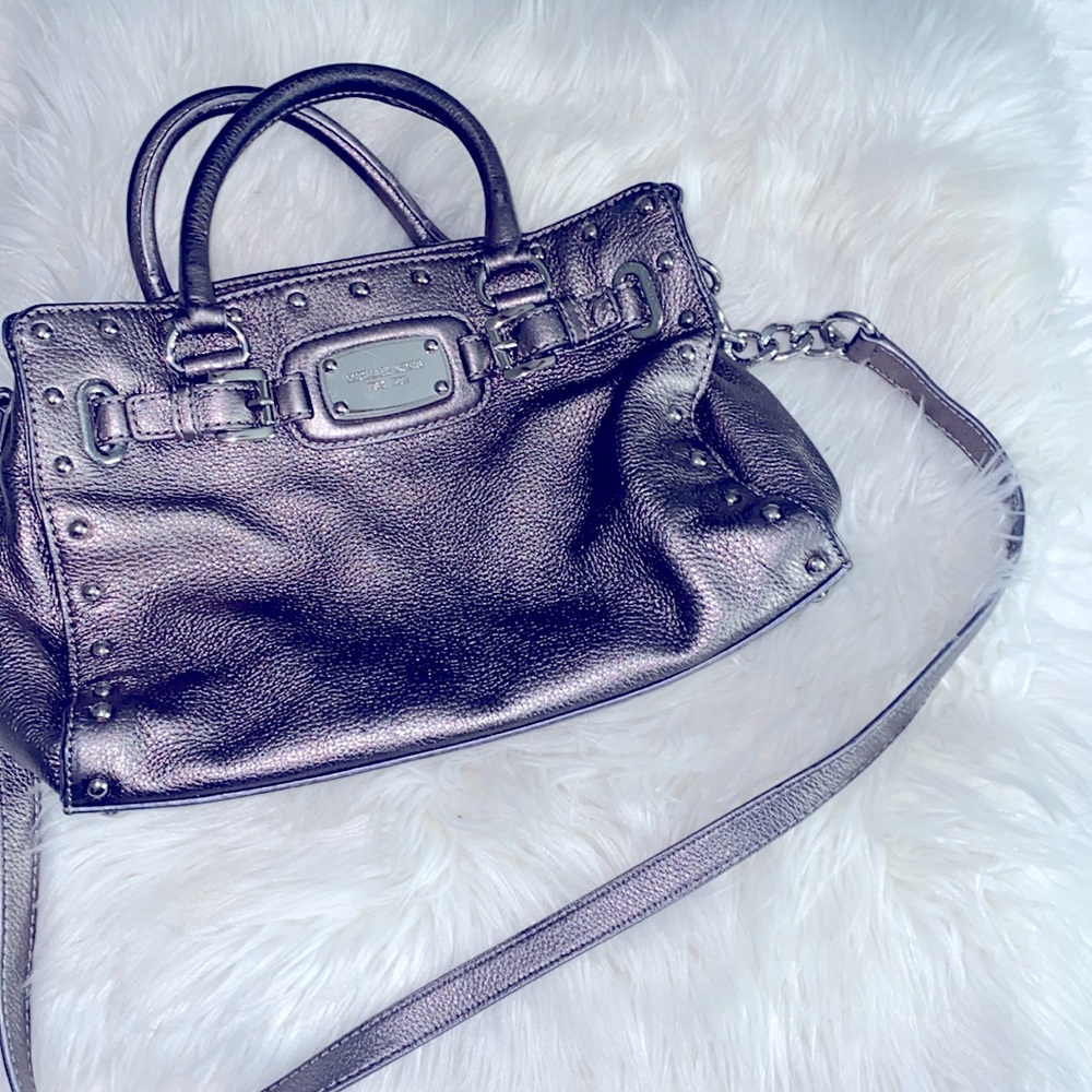 Silver Michael Kors Bag with dust bag included